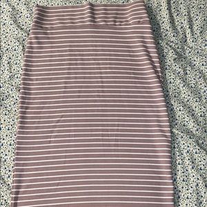 Lavender pencil skirt